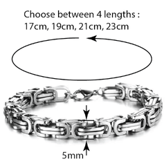 Accessories (68) Men's Metal Bracelet 17cm, 19cm, 21cm, 23cm