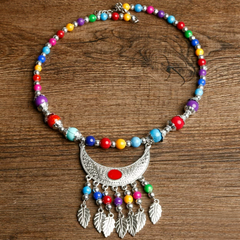 Accessories (95) Chinese Yunnan Ethic Beaded Necklace (5 Colours)