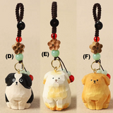 Bag Charms (182) Wood-Curved Cats Car Accessories (6 Styles)