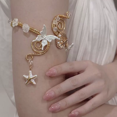 Fashion Accessories (170) Handmade Gold Colour Stylish Arm Ring Butterfly Starfish