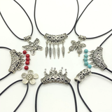 Accessories (137) Black Silver Colour Alloy Necklace