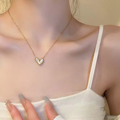 Fashion Accessories (140) Heart Shaped Pendant Necklace