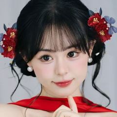 Hair Accessories (165) Faux Red Blossom Floral Hair Claw Hairclip