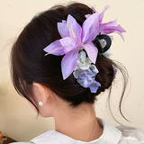 Hair Accessories (175) Large Faux Flower Floral Blossom Hair Claw Hair Clip Hairclip (2 Colours)