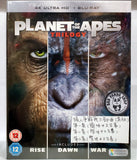 Planet of the Apes Trilogy 4K UHD + Blu-ray Boxset (2011-2017) (Other versions, UK)
