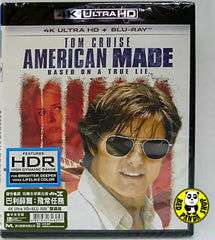 American Made 巴利薛爾: 飛常任務 4K UHD + Blu-Ray (2017) (Hong Kong Version)