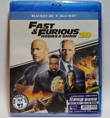 Fast & Furious: Hobbs & Shaw 2D + 3D Blu-Ray (2019) 狂野時速: 雙雄聯盟 (Region A) (Hong Kong Version)