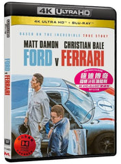 Ford v Ferrari 4K UHD + Blu-Ray (2019) 極速傳奇: 福特決戰法拉利 (Hong Kong Version)