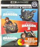 How To Train Your Dragon Trilogy 4K UHD + Blu-ray (2010-2019) 馴龍記1-3集電影套裝 (Hong Kong Version) 3-Movie Collection