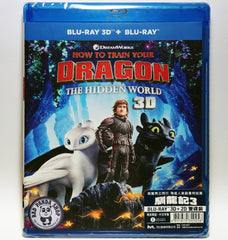 How To Train Your Dragon: The Hidden World 2D + 3D Blu-Ray (2019) 馴龍記3 (Region A) (Hong Kong Version) aka How To Train Your Dragon 3