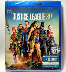 Justice League 正義聯盟 2D + 3D Blu-Ray (2017) (Region Free) (Hong Kong Version) 2 Disc