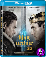 King Arthur Legend Of The Sword 2D + 3D 神劍亞瑟王 Blu-Ray (2017) (Region A) (Hong Kong Version)