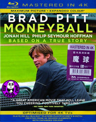 Moneyball Blu-Ray (2011) (Region Free) (Hong Kong Version) (Mastered in 4K)