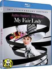 My Fair Lady 窈窕淑女 Blu-Ray (1964) (Region A) (Hong Kong Version) 50th Anniversary Edition 五十週年紀念版