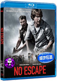 No Escape Blu-Ray (2015) 絕地狂逃 (Region A) (Hong Kong Version)