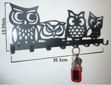 Stylish Metal Art Decor Wall Mounted Key Hook Hanger (Owls)