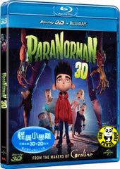 ParaNorman 2D + 3D Blu-Ray (2012) 怪誕小學雞 (Region Free+) (Hong Kong Version)
