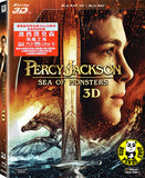 Percy Jackson: Sea Of Monsters 2D + 3D Blu-Ray  (2013) (Region A) (Hong Kong Version)