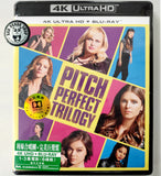 Pitch Perfect Trilogy 4K UHD + Blu-ray (2012-2017) 辣妹合唱團+完美巨聲幫1-3集電影套裝 (Hong Kong Version) 3-Movie Collection