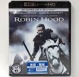 Robin Hood 俠盜. 驕雄 4K UHD + Blu-Ray (2010) (Hong Kong Version)