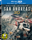 San Andreas 加州大地震 2D + 3D Blu-Ray (2015) (Region A) (Hong Kong Version)