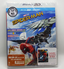 Spider-man Homecoming 2D + 3D 蜘蛛俠: 強勢回歸 Blu-Ray (2017) (Region Free) (Hong Kong Version)