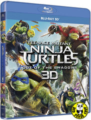 Teenage Mutant Ninja Turtles: Out Of The Shadows 忍者龜: 魅影突擊 3D Blu-Ray (2016) (Region A) (Hong Kong Version)