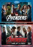 The Avengers 2-Movie Collection 2D + 3D Blu-Ray (2012-2015) (Region A) (Hong Kong Version) 4 Disc Edition