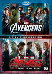 The Avengers 2-Movie Collection 2D + 3D Blu-Ray (2012-2015) (Region A) (Hong Kong Version) 4 Disc Edition