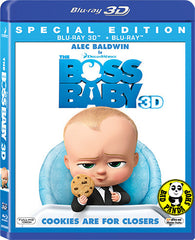 The Boss Baby 2D + 3D Blu-Ray (2017) 波士BB (Region A) (Hong Kong Version)