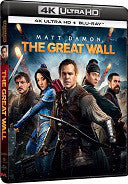 The Great Wall 長城 4K UHD + Blu-Ray (2017) (Region Free) (Hong Kong Version)