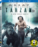 The Legend Of Tarzan 泰山傳奇: 森林爭霸 2D + 3D Blu-Ray (2016) (Region A) (Hong Kong Version) 2 Disc