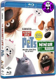 The Secret Life of Pets Blu-Ray (2016) PET PET當家 (Region Free) (Hong Kong Version)