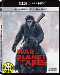 War For The Planet Of The Apes 猿人爭霸戰: 猩凶巨戰 4K UHD + Blu-Ray (2017) (Hong Kong Version)