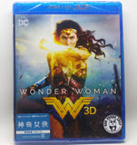 Wonder Woman 神奇女俠 2D + 3D Blu-Ray (2017) (Region Free) (Hong Kong Version) 2 Disc