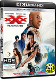 XXX: Reactivated 3X反恐暴族: 重火力回歸 4K UHD + Blu-Ray (2017) (Hong Kong Version) aka XXX: Return Of Xander Cage
