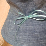 Reversible and Adjustable Fisherman Hat (Blue Whales) Bucket Hat for Toddler Little Boys Girls. 自製可調節鬆緊雙面漁夫帽 (藍鯨/鯨魚圖案)