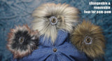 Blue Denim + Faux Sherpa Winter Unisex Style Beanie Crochet Hat for Toddlers, Kids, Adults 男女合用款式秋冬季帽子 (藍色牛仔布+羊羔絨)