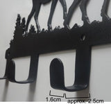 Stylish Metal Art Decor Wall Mounted Clothes Hook Hanger (Elks)