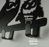 Stylish Metal Art Decor Wall Mounted Key Hook Hanger (Two Owls)